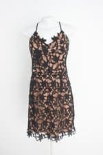 vestido ave rara feminino preto com forro
