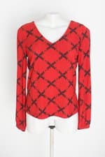 blusa manga longa a collection feminina estampada 