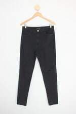 calça jeans slow feminina preta