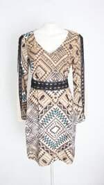 vestido practory feminino estampa animal print com faixa na cintura