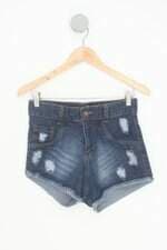 shorts jeans feminino azul