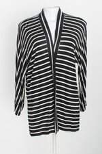 cardigan feminino preto e branco