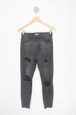 calça de sarja forever 21 feminina preta