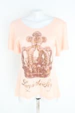 blusa lucyinthesky feminina laranja com silk