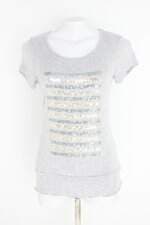 blusa danque feminina cinza com paetê
