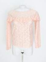 blusa gregory feminina rosa com babado