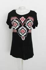 blusa marisa feminina preta com silk