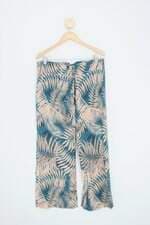 calça de tecido santissima vestimenta feminina colorida com pregas