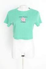 blusa c&a + surreal são paulo feminina verde com bordado