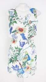 vestido feminino branco floral