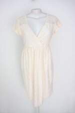 vestido a gestante feminino off white com forro