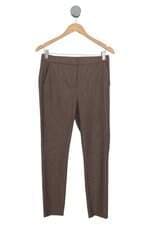 Calça Slim Zara feminina marrom estampada