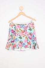 saia feminina floral