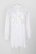 blusa feminina branca com recortes