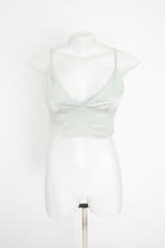 top zara feminino verde