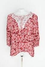 blusa feminina estampada com renda