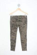 calça de sarja zara feminina estampada