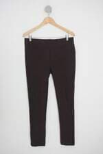 calça de tecido feminina marrom