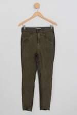 calça de tecido lanca perfume feminina verde com recortes