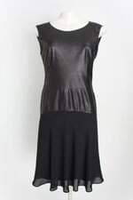 vestido belart feminino bicolor com recortes