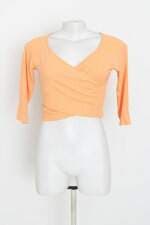 blusa cropped lez a lez feminina laranja