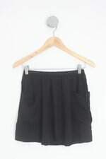 saia forever21 feminina preta
