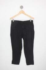 calça de tecido feminina preta
