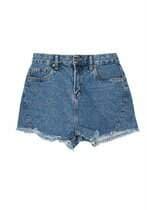 shorts jeans canal feminino azul