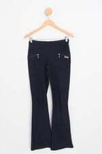 calça de tecido feminina azul