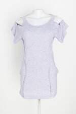 vestido triangulo feminino roxo