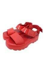 Sandália plataforma Melissa feminina vermelha
