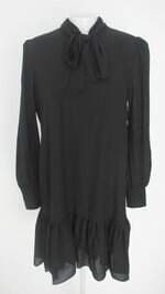 vestido karmani feminino preto com forro