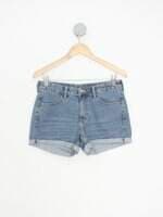shorts jeans H&m feminino azul com barra italiana