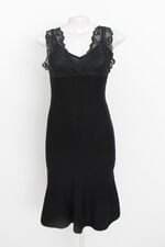 vestido siberian feminino preto com renda