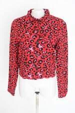 jaqueta marisa feminina vermelha animal print