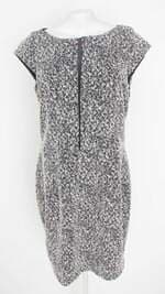 vestido rery feminino preto com fenda e recortes