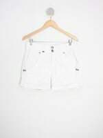 shorts jeans dta feminino branco com barra italiana