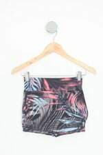 shorts saia esportivo feminino estampado com fenda