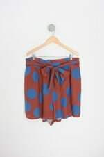 shorts ashua feminino estampado com faixa na cintura