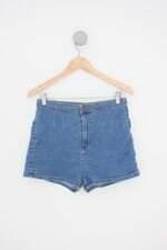 shorts riachuelo feminino azul com nervura