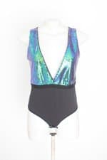 body marisa feminino preto com paetê