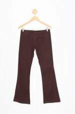calça de tecido daniel cassini feminina marrom