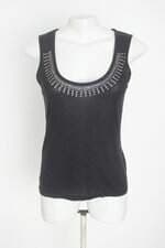 blusa carmim feminina preta com aplique