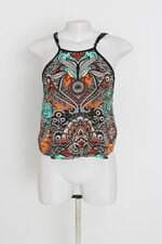 regata cropped handbook feminina estampada