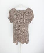 blusa feminina estampa animal print 