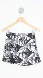 shorts saia esportivo feminino estampado com franzido