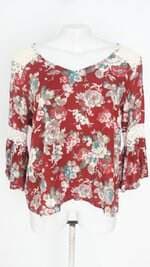 blusa zatana feminina estampada com renda