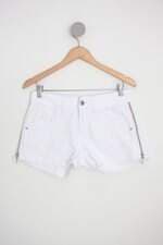 shorts trama jeans feminino branco