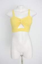 top costume feminino amarelo