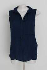 blusa zara feminina azul